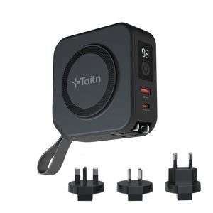 Zeus 10000mah universal power bank with magsafe and built-in cables (Travel Edition)